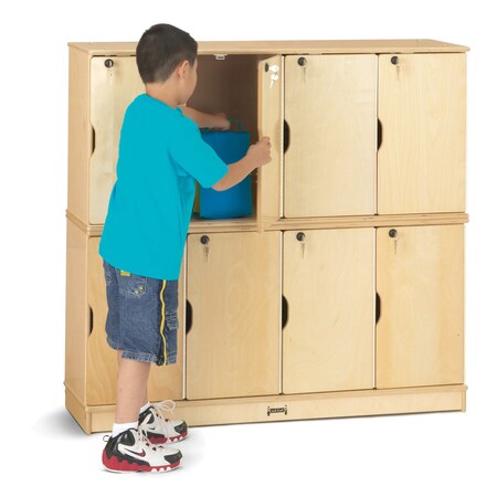 Jonti-Craft Stacking Lockable Lockers, Double Stack 4696JC